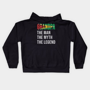 Grand Father Guyanese Grandpa The Man The Myth The Legend - Gift for Guyanese Dad With Roots From  Guyana Kids Hoodie